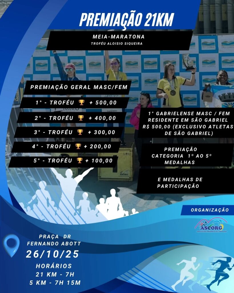 5ª Meia Maratona de São Gabriel - e 5ª Rústica de São Gabriel - 5 km 524051501 18318507202239790 5141322687829462707 n