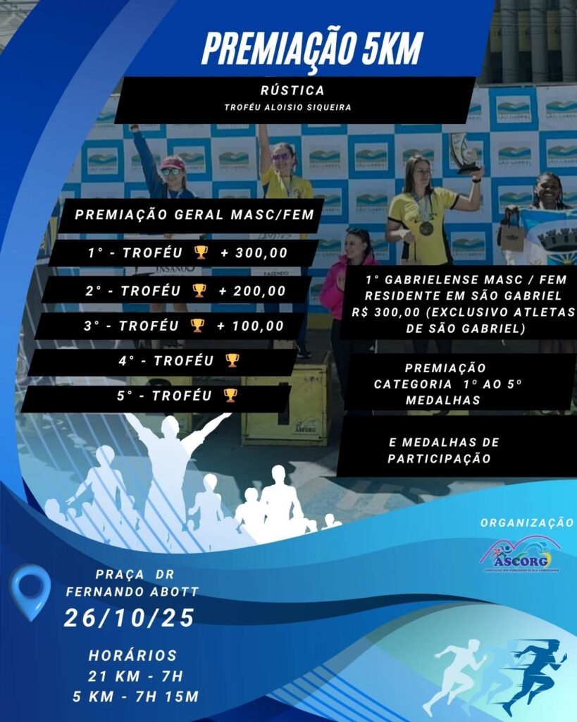 5ª Meia Maratona de São Gabriel - e 5ª Rústica de São Gabriel - 5 km 524397045 18318507193239790 315777056966907630 n